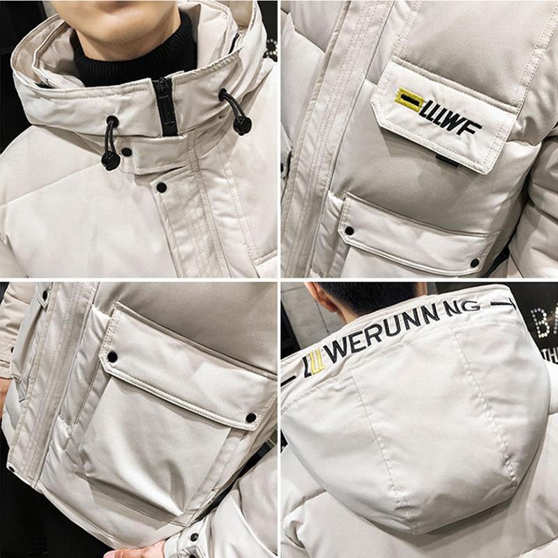 Tooling Warm Men's Winter Korean Jacket Trendy Brand Loose Large Size Thick Hooded Cotton Jacket