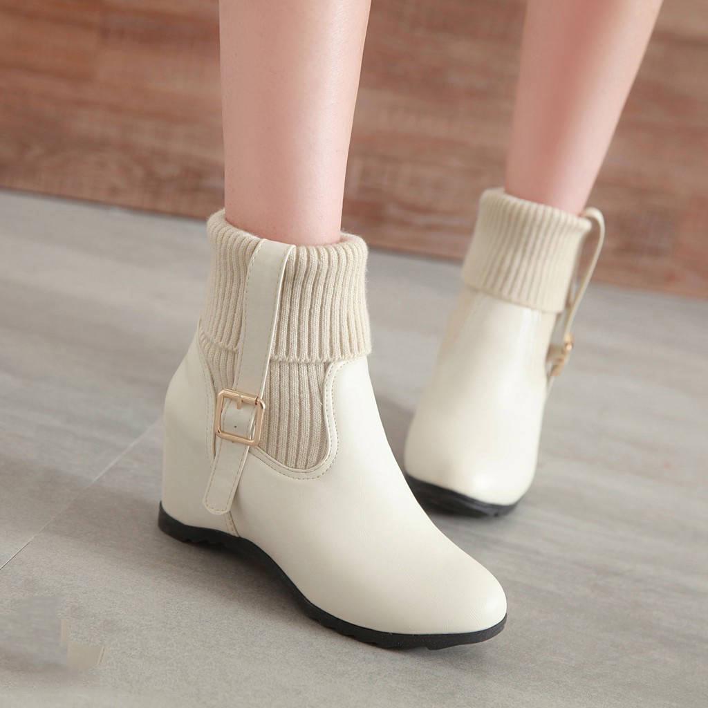 Women Snow Boots Fur Winter Women's Boots Women Boots Warm Ankle Boots White Short Shoes