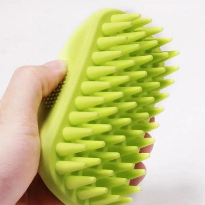 Dog Bathing Brush Large Pet Brush Cat Long Hair Silicone Massage Brush Shower Gel Brush Float Hair Cleaner Removal Pet Grooming Comb Pet Supplies