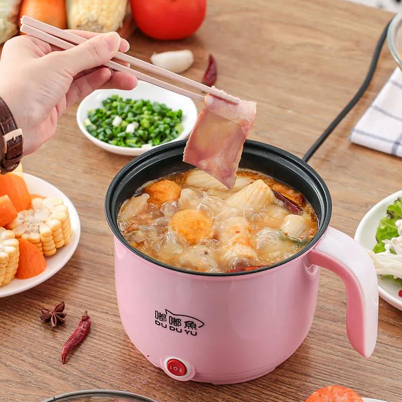 Electric Cooker Dormitory Small Electric Cooker Rice Cooker Small 2 People Cooking Rice Noodle Pot Mini Instant Noodle Pot Bedroom Pot