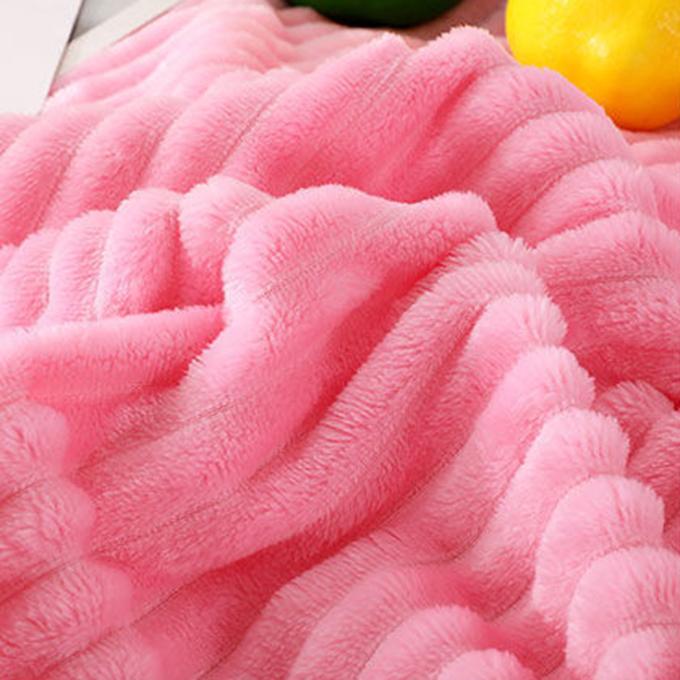 Super Soft Coral Fleece Blanket Light Weight Solid Pink Blue Flannel Sofa Cover Bedspread Flannel Blanket Warm and Breathable Sheets