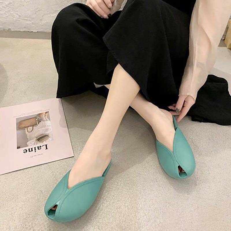 Fish Mouth Sandals and Slippers Women Summer Wear Korean Fashion All-match Student Non-slip Beach Shoes Women The Shoes Are One Size Smaller