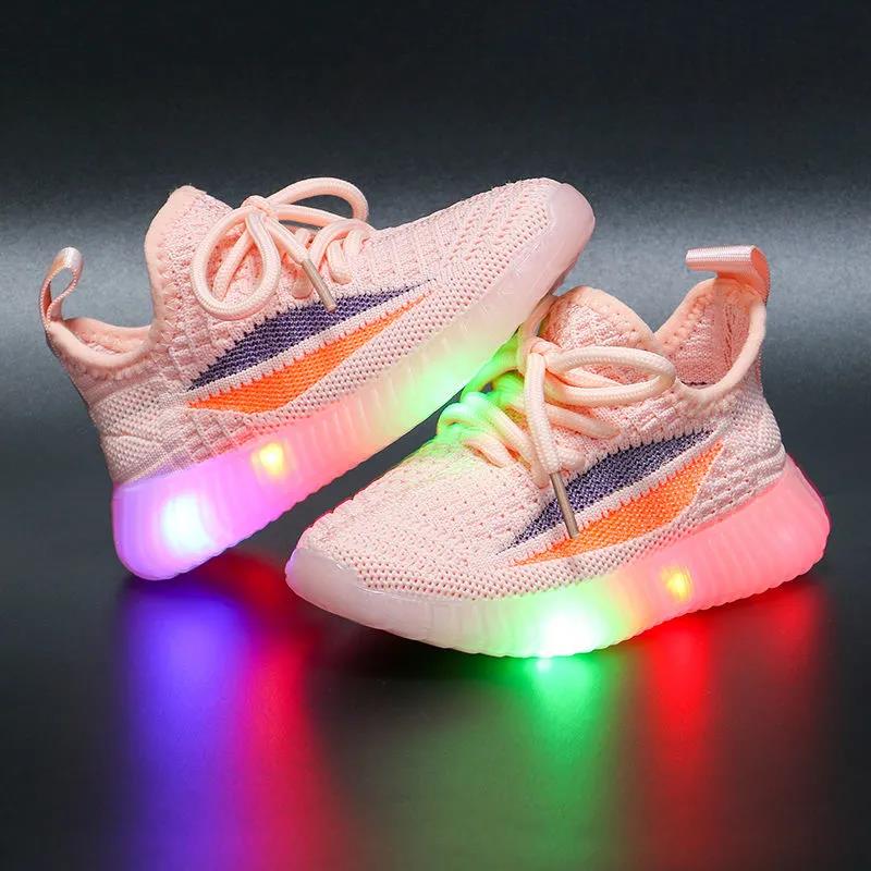 Size 21-30 Children's Led Shoes Boys Girls Lighted Sneakers Glowing Shoes for Kid Sneakers Boys Baby Sneakers with Luminous Sole