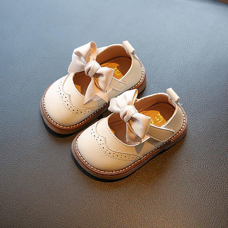 Women's Baby Shoes Soft Bottom Children's Princess Shoes 0-1-3 Years Old Toddler Shoes Spring and Autumn Baby Single Shoes Girls Small Leather Shoes