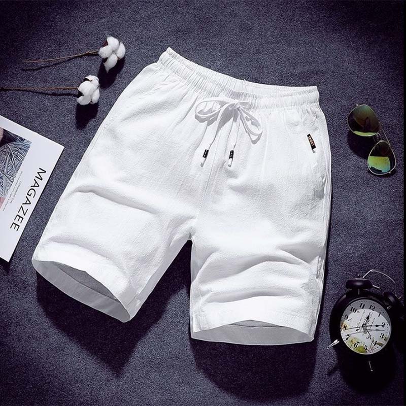 Shorts Men's Casual Five-point Pants Handsome Thin Loose Sports Beach Pants Summer Solid Color All-match Shorts