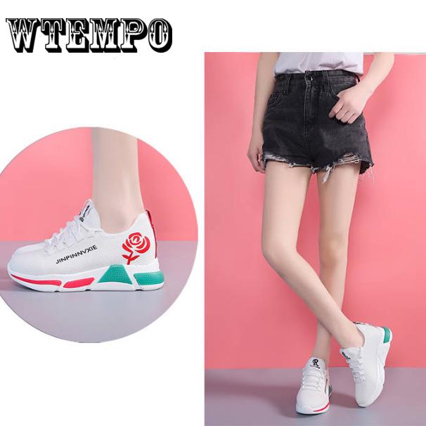 Shoes Women Fashion Women Lady Sport Running Shoes Mesh Cloth Sneakers