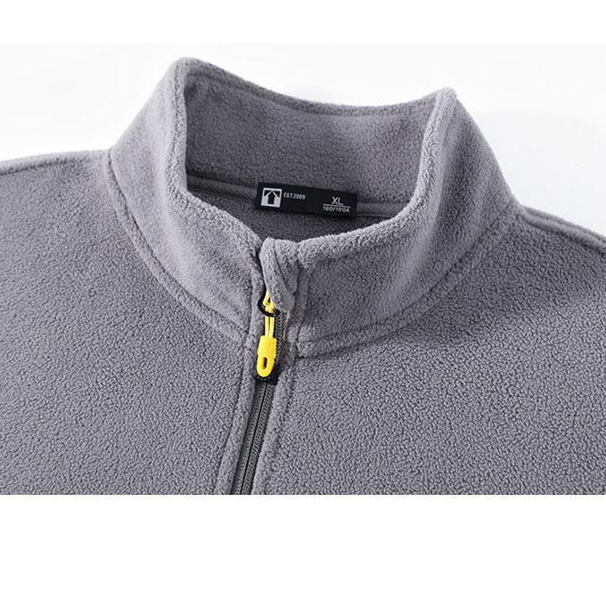 Fleece Jacket Trend Men's Jacket Autumn and Winter Thickening Polar Fleece Cardigan Stand-collar Jacket Jacket