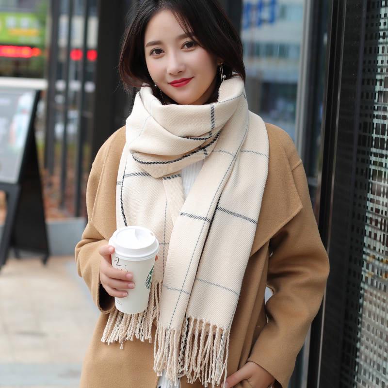 Scarves Winter Women Cashmere Scarf Women Wool Scarves Long Shawl Wrap Blanket