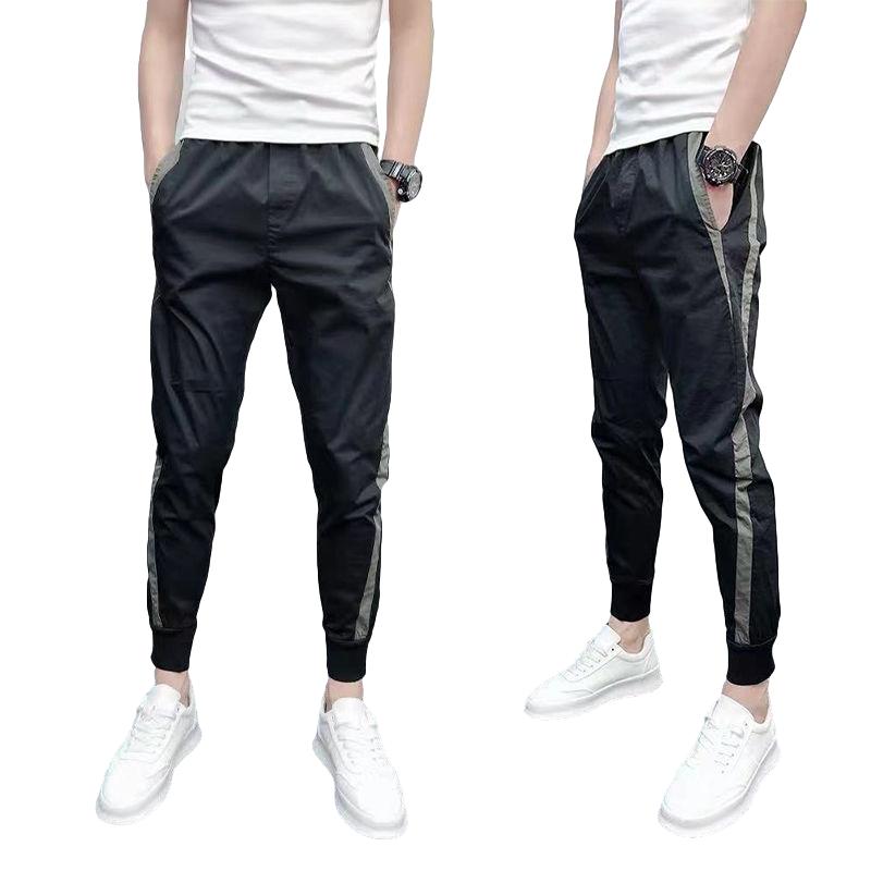 Summer Men's Nine-point Casual Pants Trendy Feet Pants Net Red Same Style Student Youth Men's Fit Pants