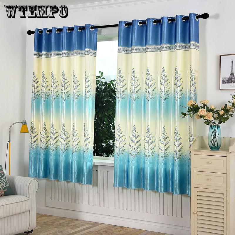 Curtain Finished Products Simple Modern Small Short Curtain Bay Window Living Room  Curtain