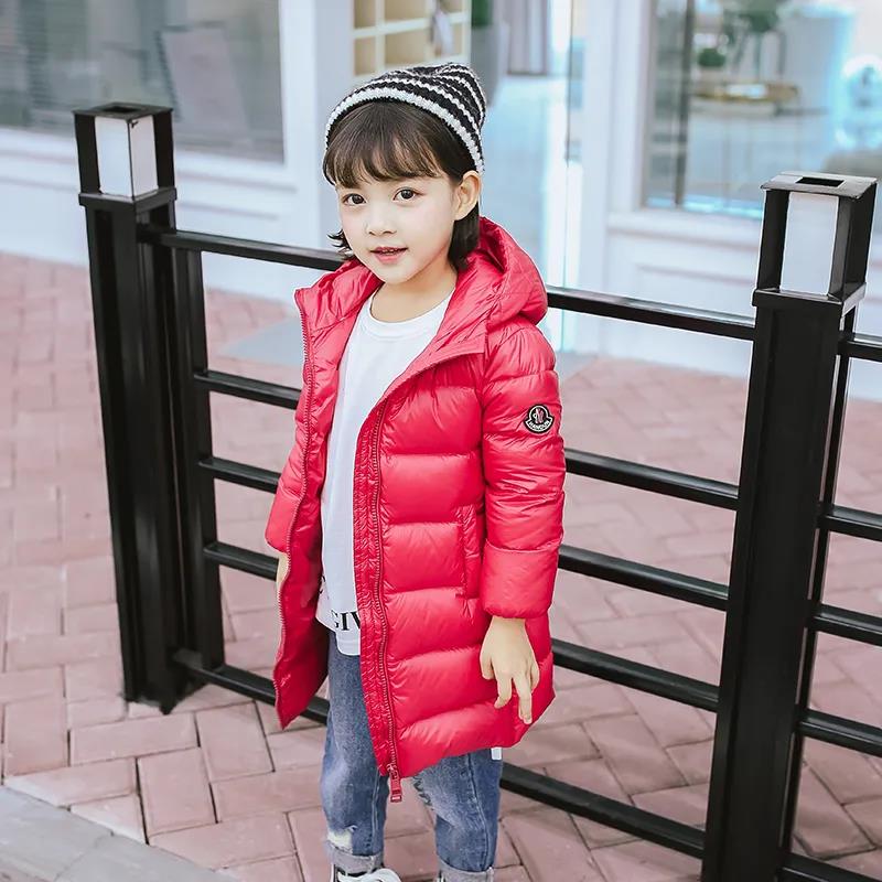 Children's Clothing Down Jacket Mid-length Lightweight Jackets for Boys and Girls New Small and Medium-sized Children's Baby Clothes