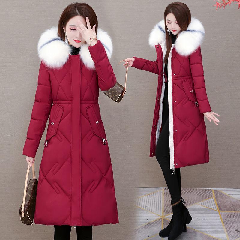 Winter Mid-length Korean Style Loose Fashion Women's Fur Collar Down Padded Jacket Tide