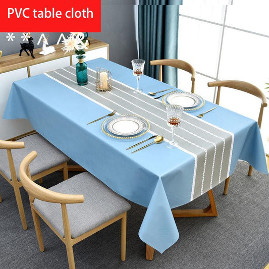 European Style Tablecloth Waterproof and Scalding Disposable Thickening High-end Table Cloth Household Coffee Table Mat Pvc Plastic Table Cloth