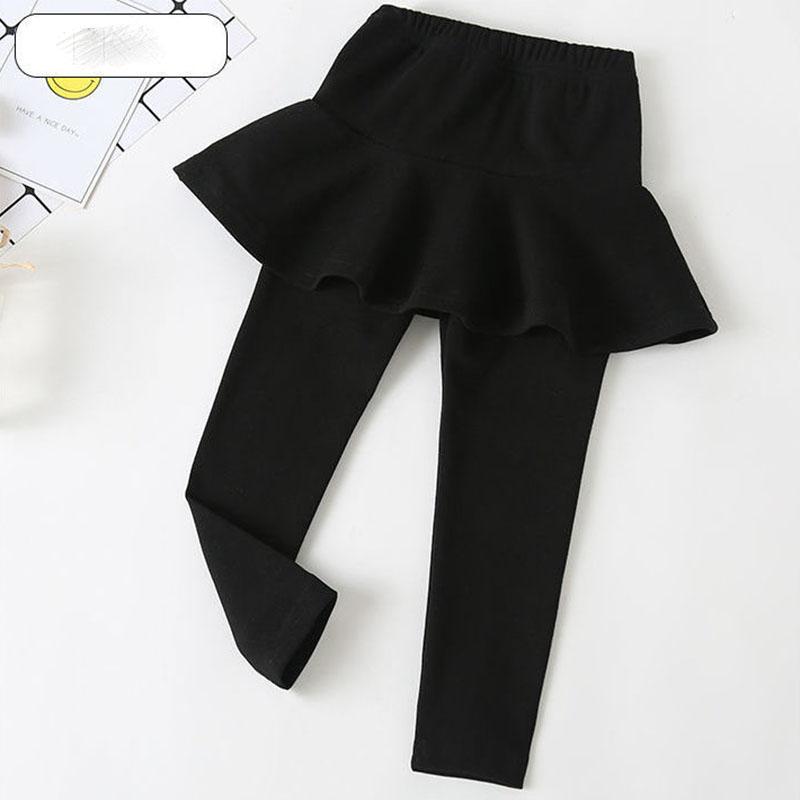 Girls' Leggings Skirt 2021 Spring and Autumn Children's Outer Wear Pants Fake Two Pieces of Spring Thin Culottes Girl Trousers