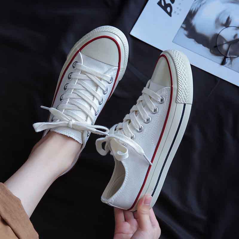 Women Low-top Daisy Canvas Shoes Wild Flat Shoes Non-slip Deodorant Breathable Casual Shoes Sneakers