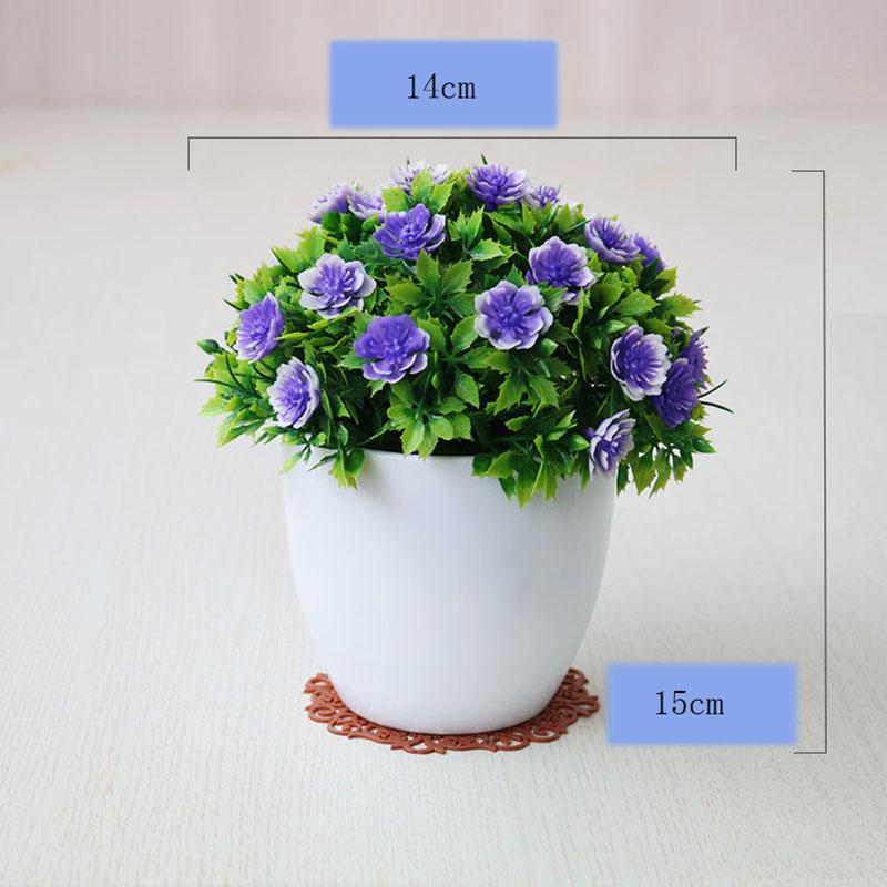 Office Desk Artificial Flower Furnishings Nordic Green Plants Hemisphere Potted Simulation Plant Ornaments Indoor and Outdoor Decoration