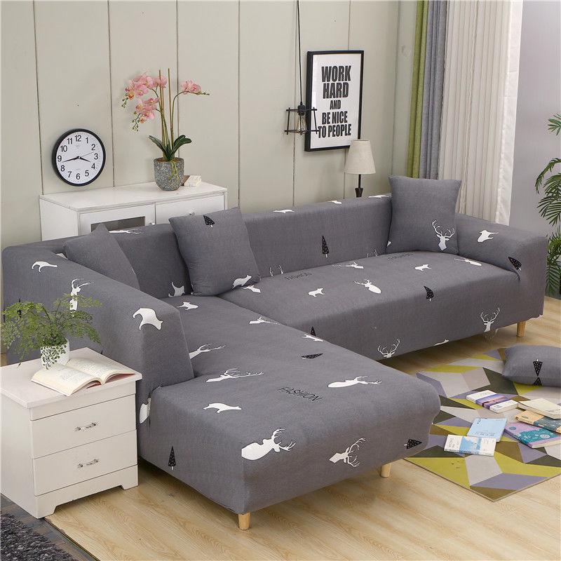 Elastic Sofa Cover Stretch Sofa Covers for Living Room Couch Cover for L-shape Corner Sectional Sofa