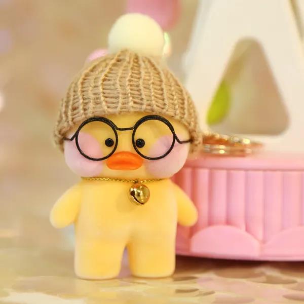 Cute Little Yellow Duck Dolls Lovely Creative Duck Keychain Mini Plush Toy Pendant Casual Small Objects Children's Gifts