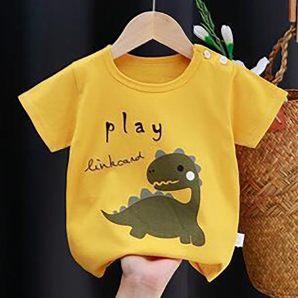 Summer Kids Cute Printing T Shirts Short Sleeve Tops Korean Style O-neck Loose T Shirts For Children Girls and Boys