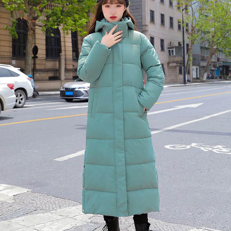 Down Padded Jacket Women's Long Padded Jacket Winter Loose Student Cotton Clothes Jacket Trend