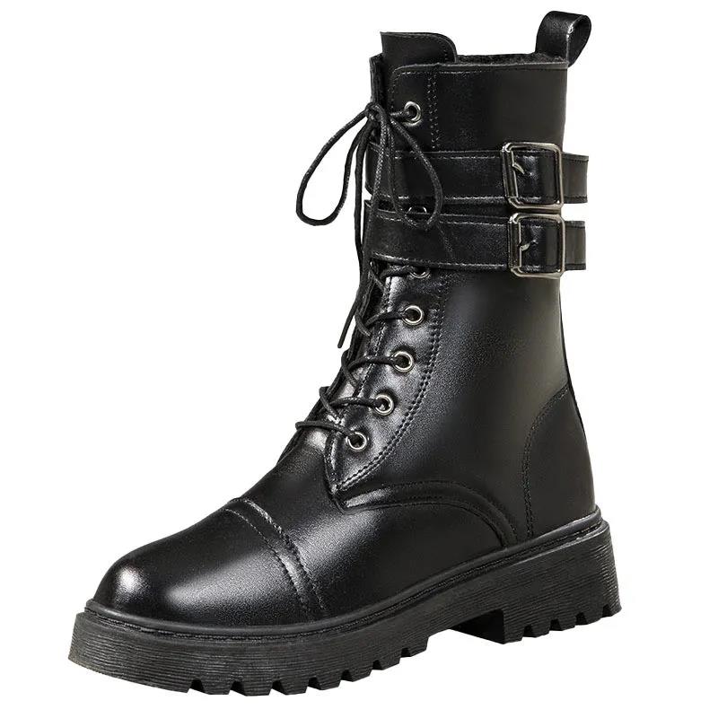 Women's Martin Boots Increased Tide Brand British Style Short Boots All-match Trendy Platform Boots