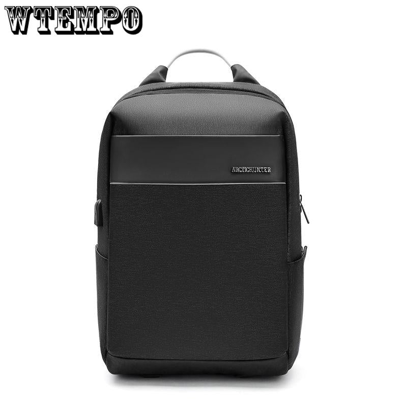 PU Leather Men's Shoulder Bags Fashion Travel Backpack Men Business Laptop Backpack School Boys Bag