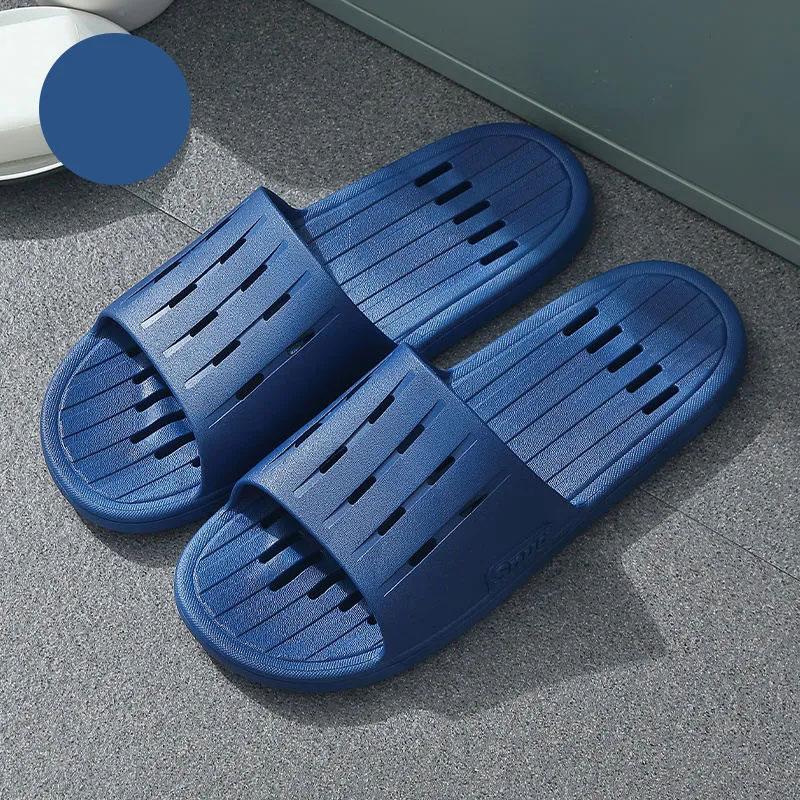 Couples Leaking Sandals and Slippers Summer Bathroom Bath Quick-drying Deodorant Slippers for Home Use Non-slip Men and Women Slip-ons Flip Flops