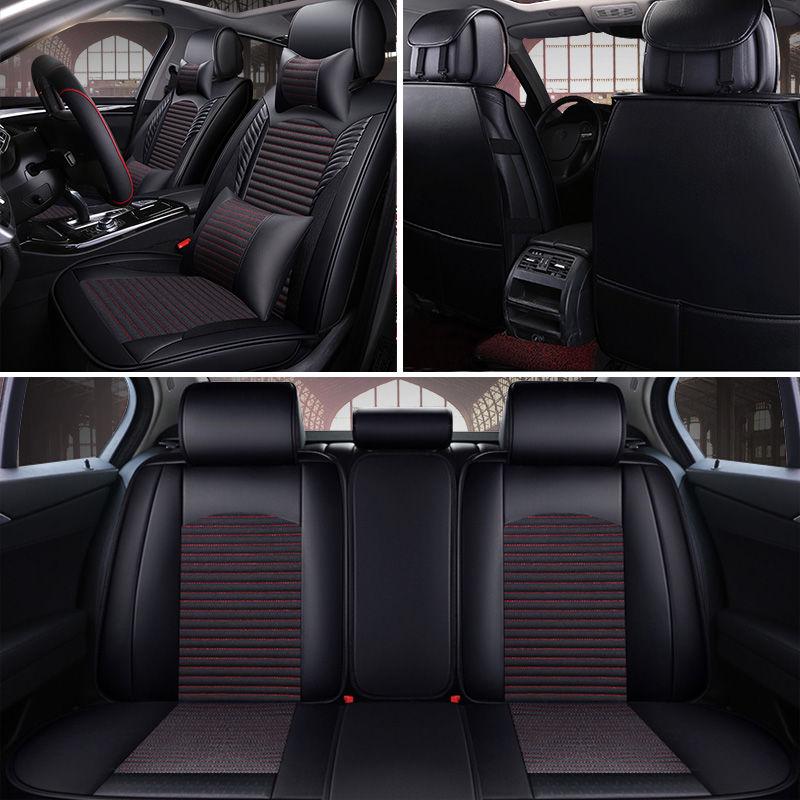 Universal Car seat cover Waterproof Car Seat Cover Universal 5 set Auto Seat Cushion Leather 5 seats