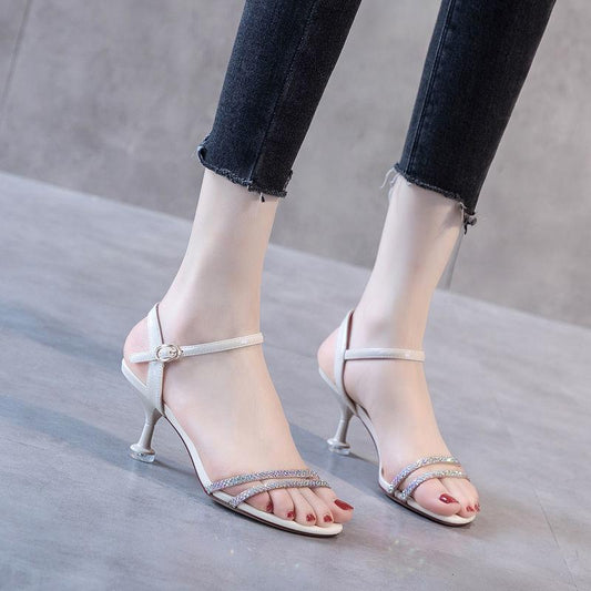 All-match Word Buckle Flip Flops Women's Sandals Summer Platform Platform Shoes Student Flat Roman Shoes