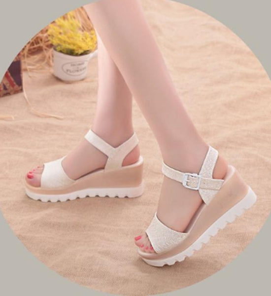 Sandals Summer Womens Shoes Platform Breathable Shoes Comfortable Shopping Walking Shoes