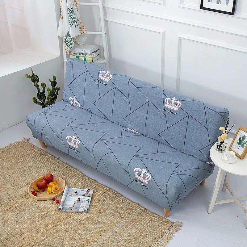 Europe Spandex Removable Folding Sofa Bed Cover Stretch Armless Couch Cover Slipcover Sofa Protector for Living Room