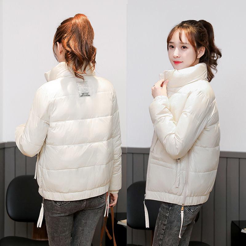 Glossy Down Coat Women's Short Korean Version of Loose Cotton-padded Clothes Bread Clothes Winter Clothes Students