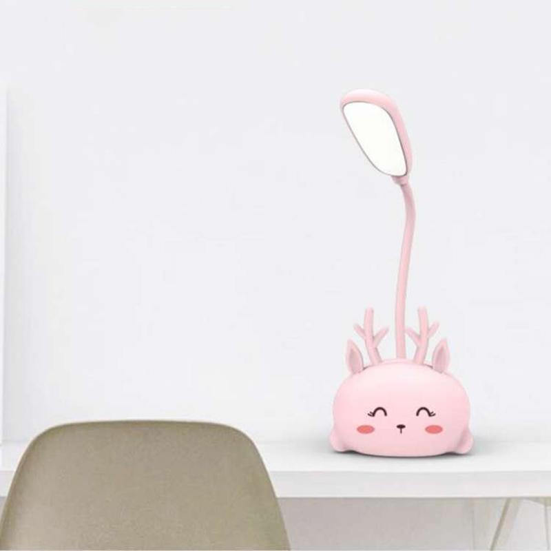 Table Lamp Eye Protection Study Special Dormitory Bedside Night Light Night USB Night Light Bedroom Cute Cartoon Magic Color Table Lamp