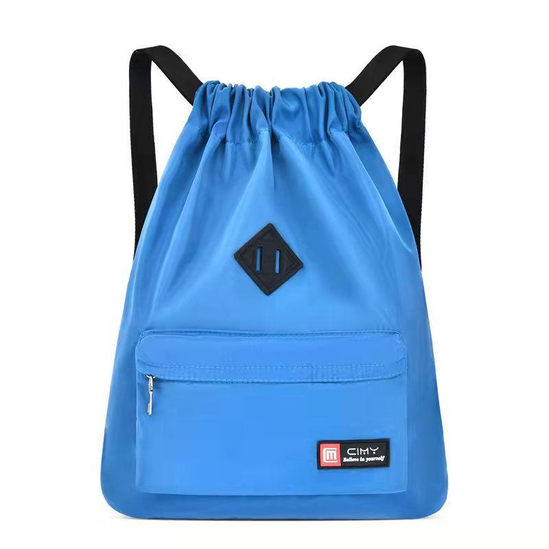 7 Colors Drawstring Travel Backpack Waterproof Nylon Large Capacity Storage Bag Women Shoulder Bag