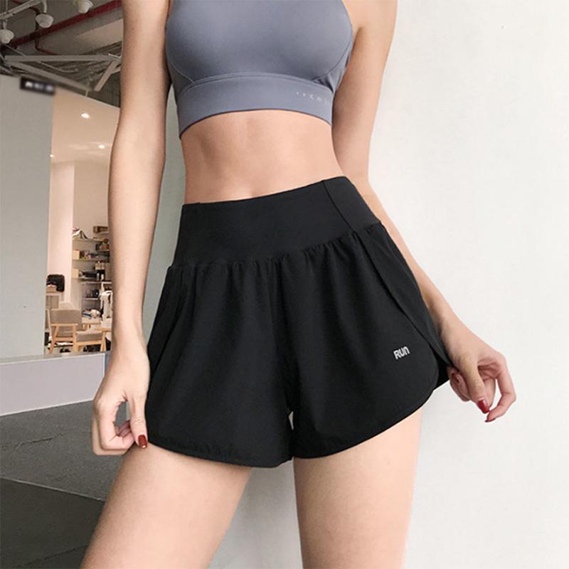 Sports Shorts Women's Anti-glare Fitness Pants Loose High Waist Yoga Pants Slimming Running Pants Outer Wear Casual Pants Summer