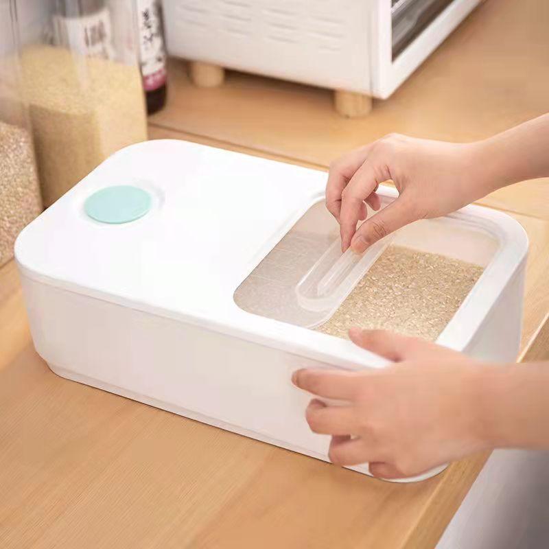 Multifunctional Rice Tank 5kg/10kg Japanese Rice Barrel Insect Proof Rice Storage Sealed Bucket Moisture-proof Surface Bucket Household Storage Box