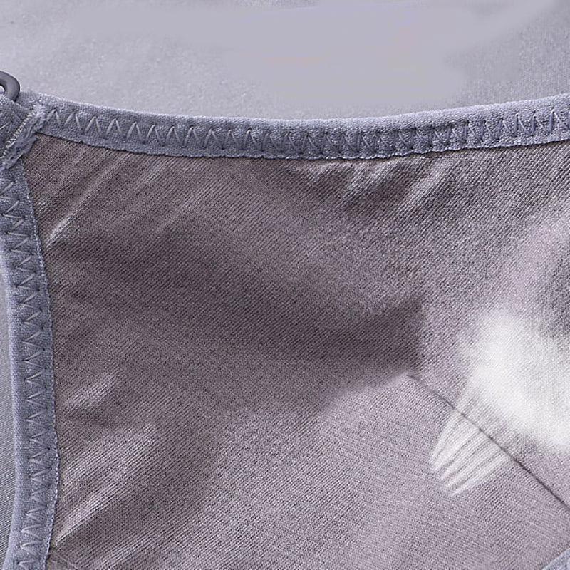 Korean Version of Pure Cotton Skin-friendly Breathable Sweat-absorbing Thread Thin No Steel Ring Small Chest Gathered Women's Underwear Bra