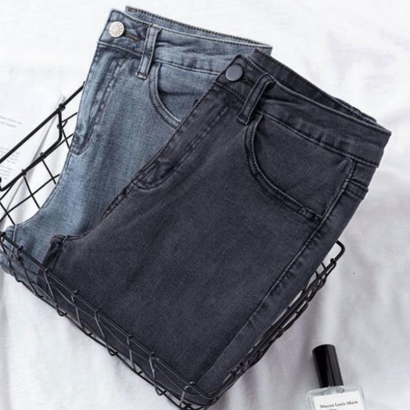 Stretch High-waist Jeans Women Are Thin and Tall Slim Feet Spring and Autumn Tight Pants Women Trendy