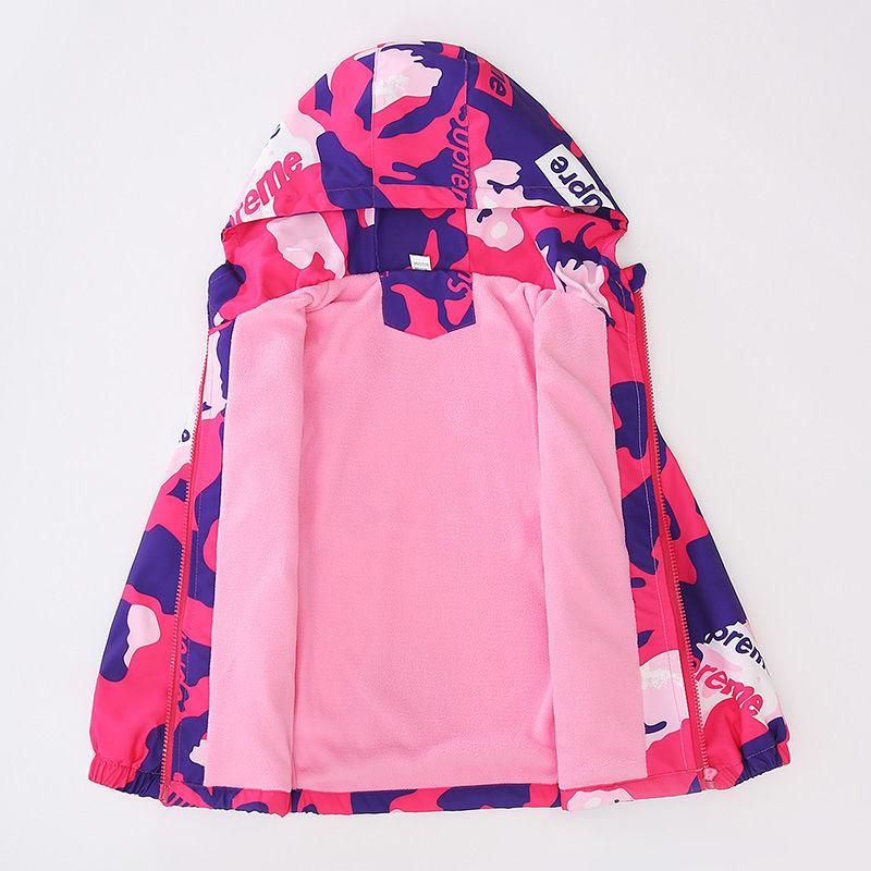 Girls' Jackets One-piece Velvet Big Children's Jackets Spring and Autumn Children's Clothes Autumn Clothes Children