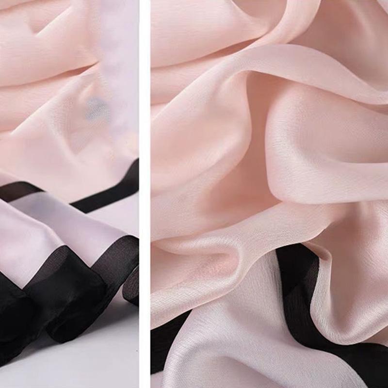 All-match Shawl Women's Silk Scarf Women's Ever-changing Scarf Long Autumn and Winter Warm Silk Gauze Women's Summer Sunscreen Shawl