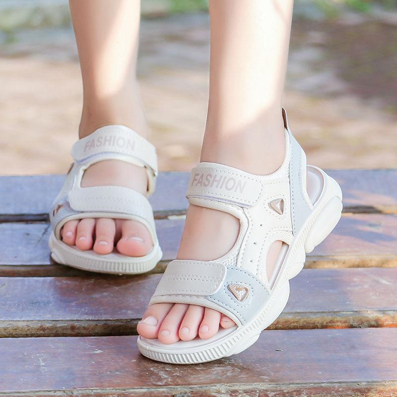 Girls Boys Sandals Children Sandals Women Summer Open-toed Breathable Lightweight Non-slip Soft-soled Beach Shoes