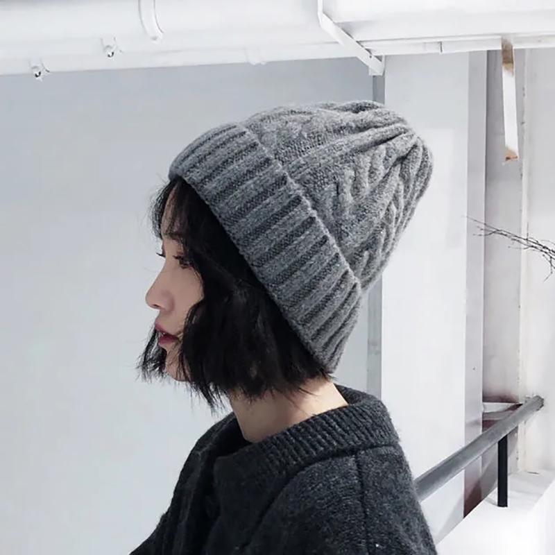 Beanie Skullies Knitted Hat Warm Caps Hats for Women Casual Caps