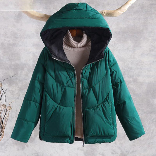 Women's  Fur Hooded Coat Parkas Outwear Detachable Lining winter jacket