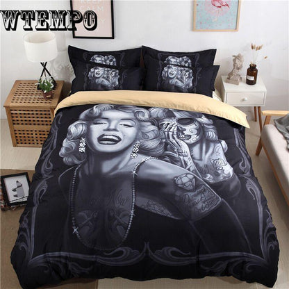 3D Bedding Set of Duvet Cover Pillowcase Set Bed Clothes Comforters Cover  Quilt