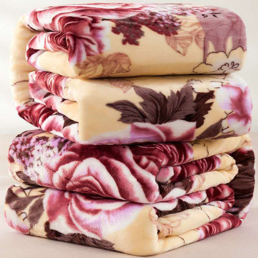 Single Layer Blankets Autumn and Winter Household Goods Flannel Sheets To Keep Warm Soft Sheets Blankets Thin Blanket