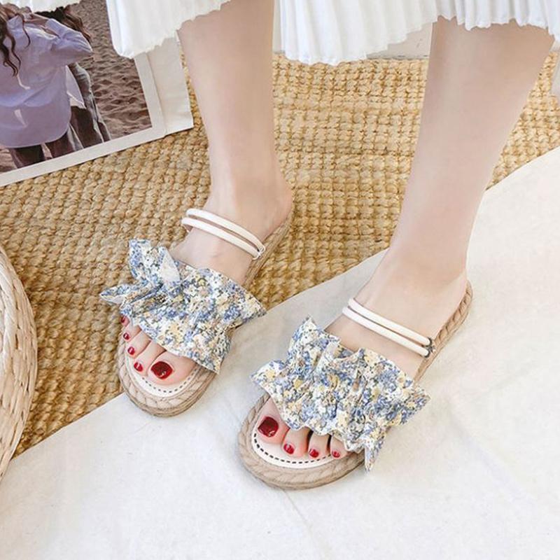 Flower Two-wear Sandals  Slippers  Women's Outer Wear Summer Fashion Comfortable  Breathable All-match Beach Shoes