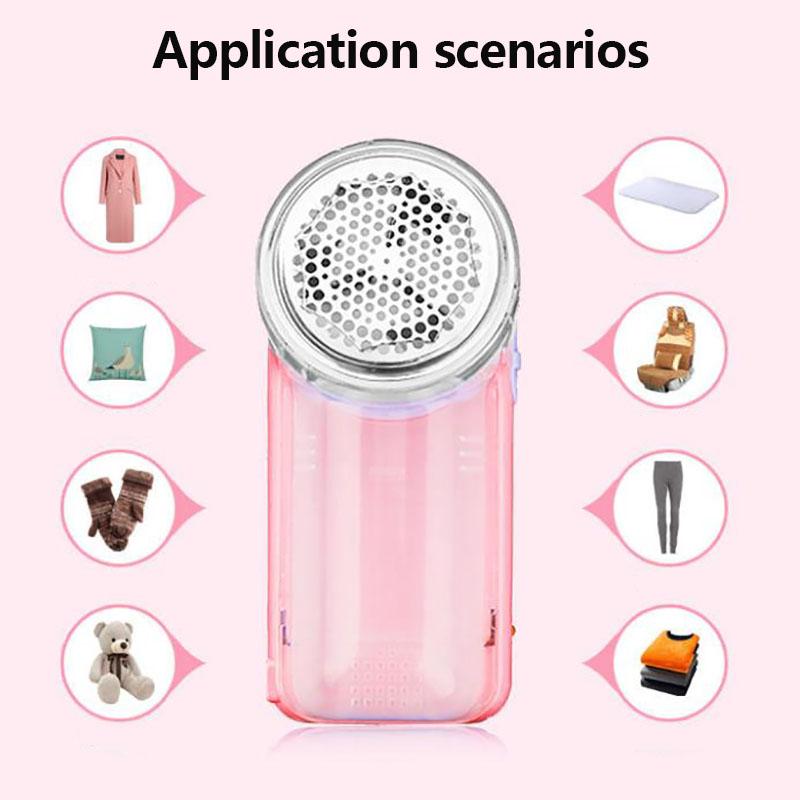 Electric Lint Remover USB Rechargeable Hairball Trimmer Household Epilator Portable Stripper with 5 Blades