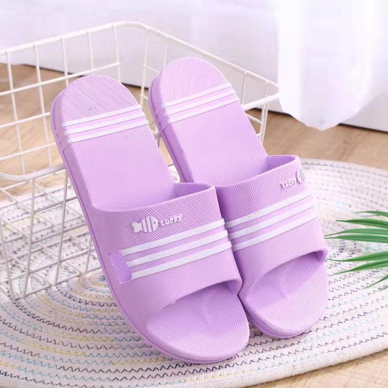 Men's and Women's Same Style Bathroom Bath Slippers Summer Indoor and Outdoor One Word Sandals and Slippers Leisure Flip Flops