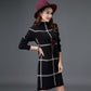 Autumn Winter Plaid Turtleneck Sweater Women Long Thick Pullover Sweater Dress All-match Bottoming Shirt Jumper Top