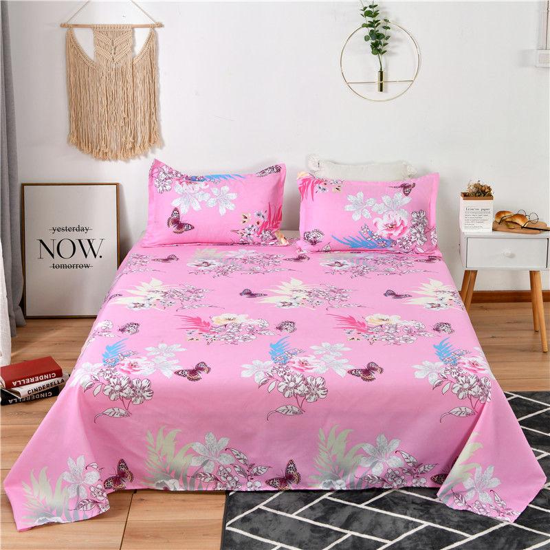 Noble Atmosphere Printing Three-piece Cover Sheet Pillowcase Bedding Large Size Bedding Set Cotton Fabric Can Be Machine Washed